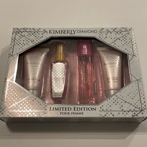 Kimberly Diamond 4 Piece Womens Body Lotion/Shower Gift Set New